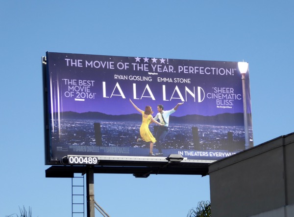 La La Land Movie of the year Perfection billboard La La Land Movie of the year Perfection billboard