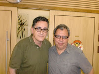 Com o poeta Carlito Azevedo