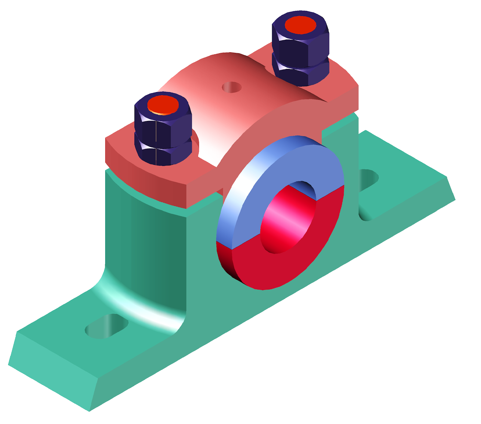 Machine Drawing Plummer Block