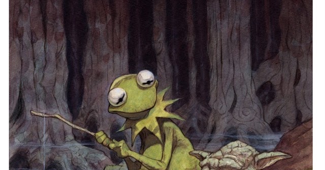 Fashion and Action: Yoda and Kermit Just Hangin' on Dagobah by Peter de ...