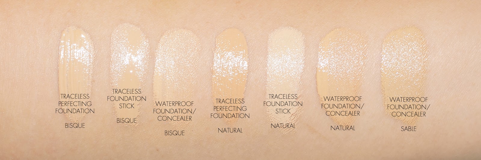 The Beauty Look Book - Tom Ford Foundation Swatches
