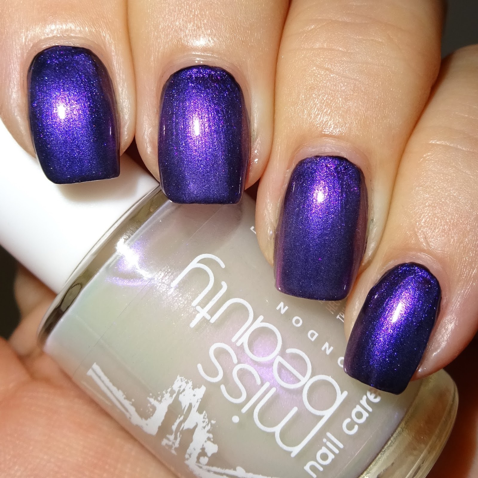 Wendy's Delights Miss Beauty Gel Effect Nail Polish Raven & Pearl