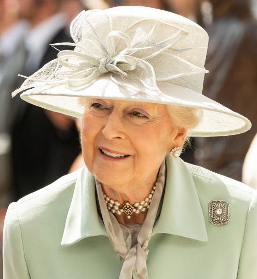 Queen Elizabeth II and Princess Alexandra attended the second day of the 2019 Investec Derby Festival