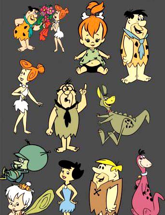 Los Picapiedras Dibujos de todos los personajes de Picapiedras