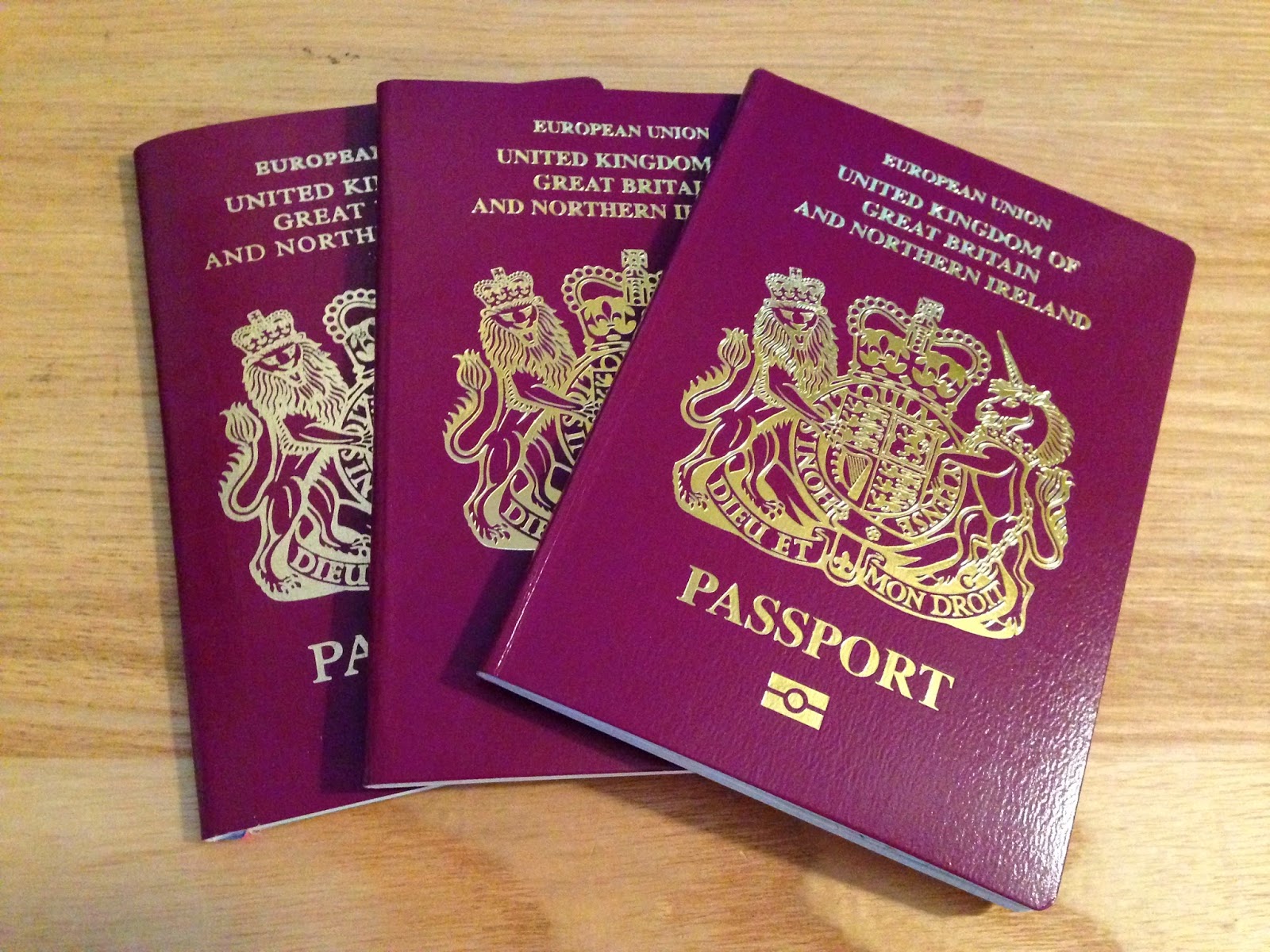 Three passports