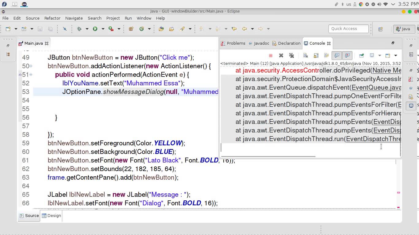 64 JAVA Swing GUI WindowBuilder كورسات بالعربي