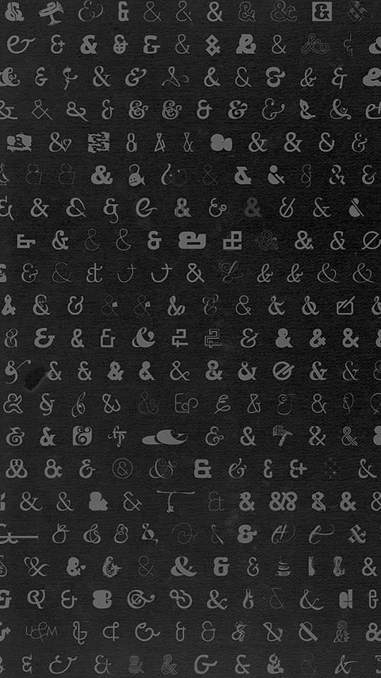 Ampersands Pattern Typograhpy  Android Best Wallpaper