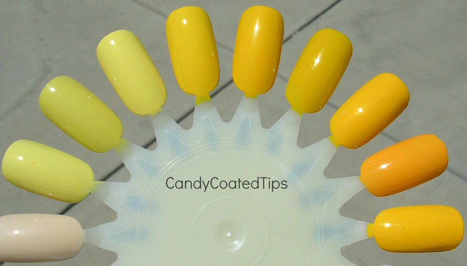 CANDY COATED TIPS: Yellow Ombre Manicure