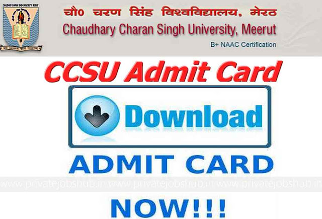 CCS University Admit Card CCS University Admit Card