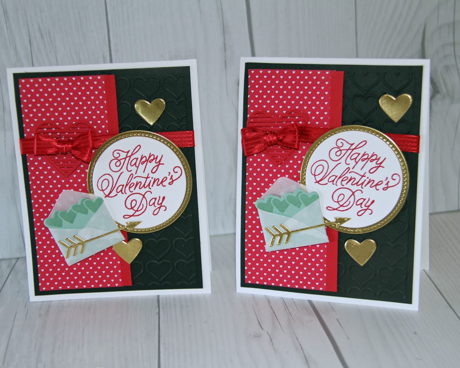 Stampin' Up! Valentine card using Sealed With Love Stamped Sophisticates