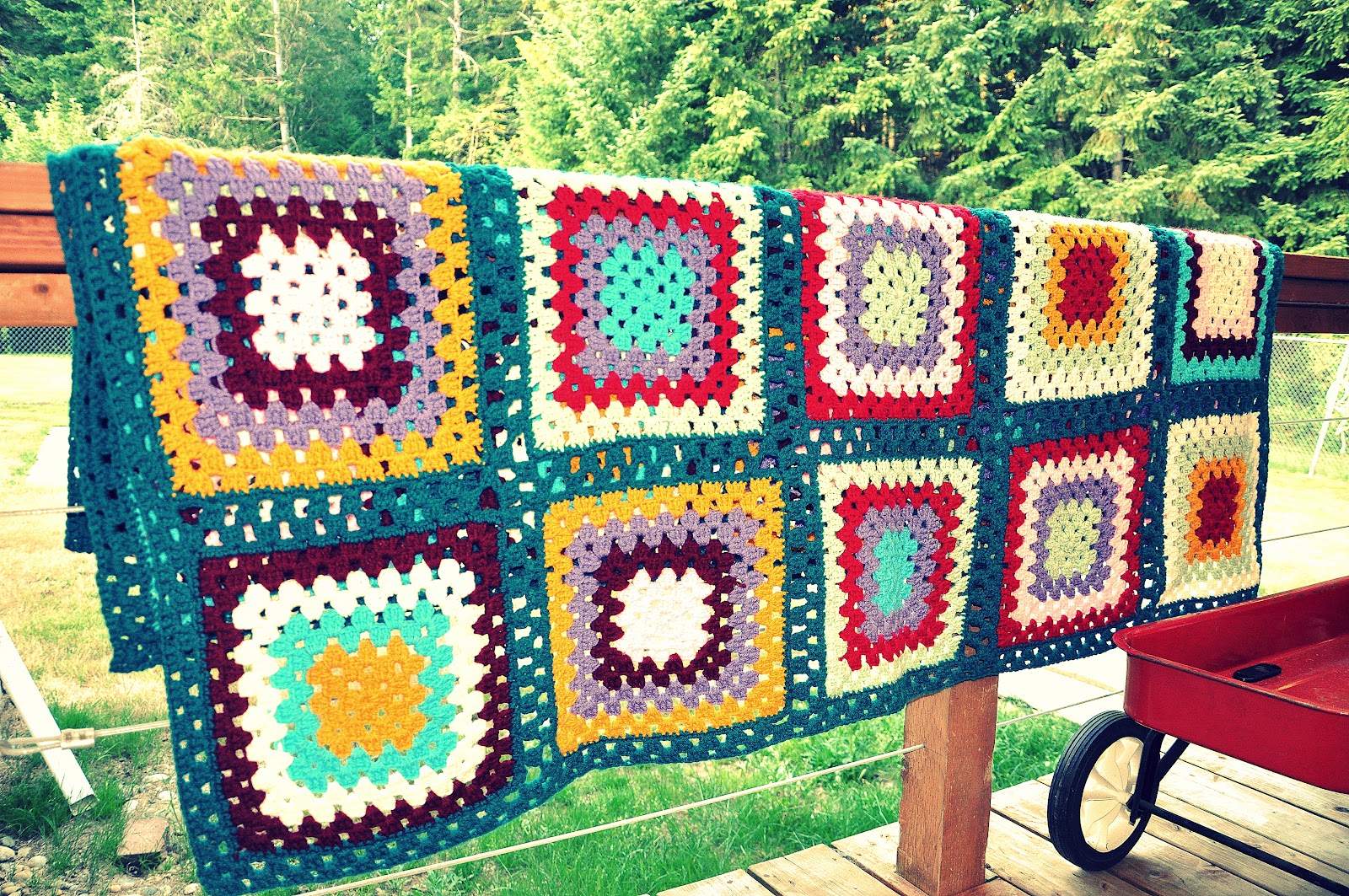the kc experience Granny Square Afghan Project