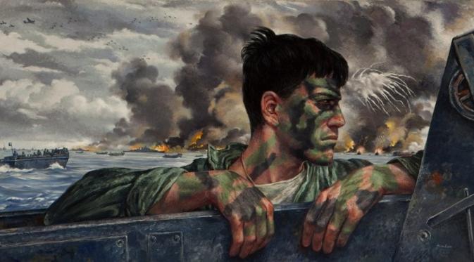 Gambaran perang dunia II di Sajikan dalam Lukisan Lahiaid Design & Art