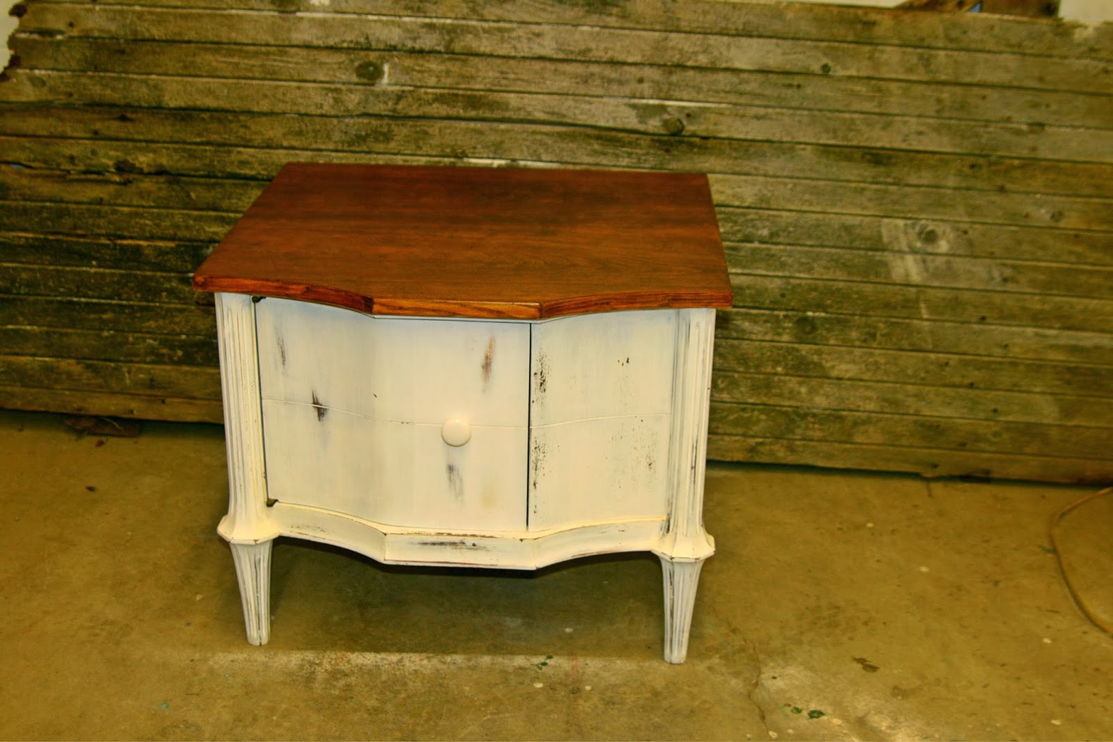 Laurel's Attic White Side Table SOLD