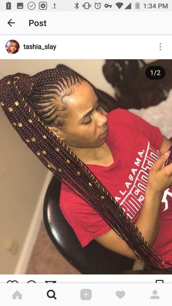 47 Latest Cornrows Braided Hairstyles 2019 For African Girls To