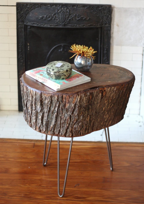 TRUE NORTH Tree Stump Table