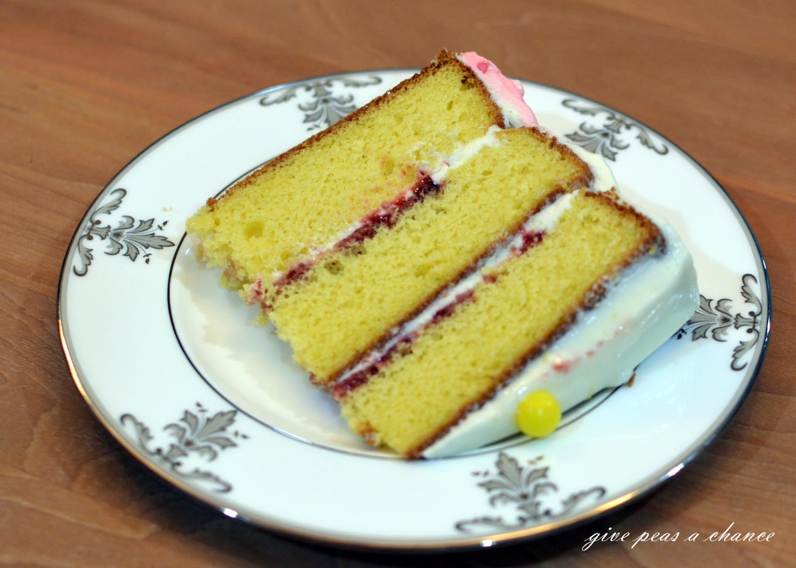 Give Peas a Chance 2016 Let Them Eat Cake Lemon Raspberry Ombre Layer