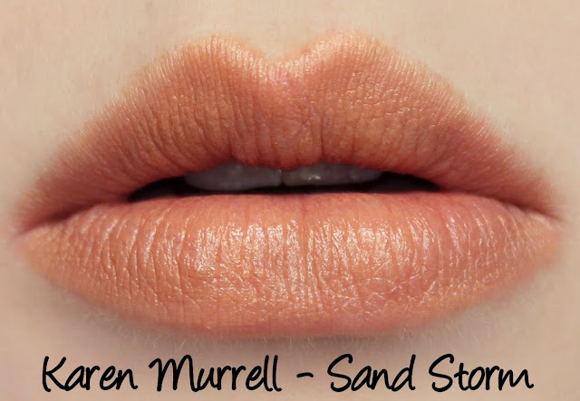 Karen Murrell - Sand Storm Lipstick Swatches & Review