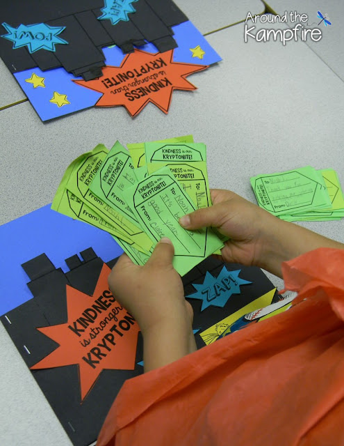 Superhero Kindness Activity~Fill a friend's city with kind words of Kryptonite!