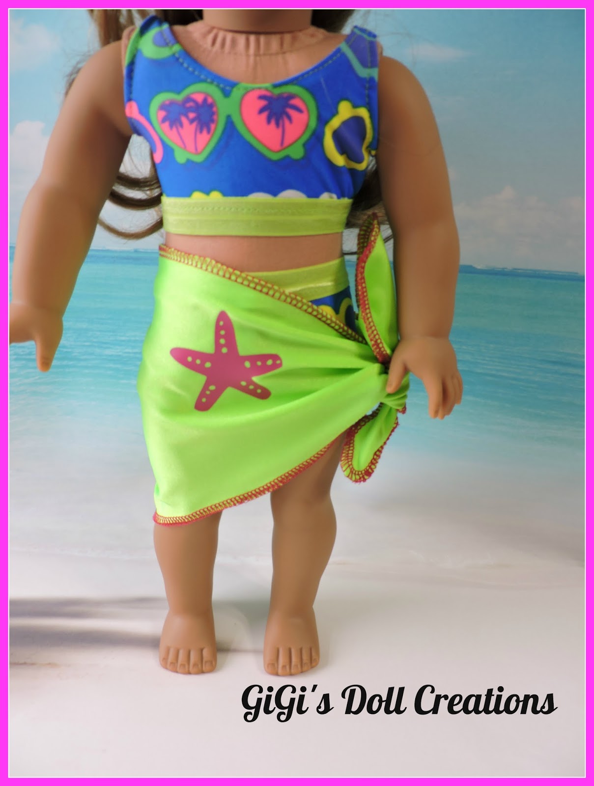 GiGi's Doll and Craft Creations American Girl Doll 2016 Swimsuit