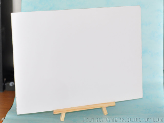 poster board on a photo frame stand