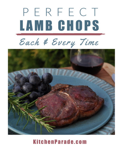 Perfect Lamb Chops ♥ KitchenParade.com, how to cook lamb chops perfectly each and every time. Low Carb. High Protein. Rave reviews!