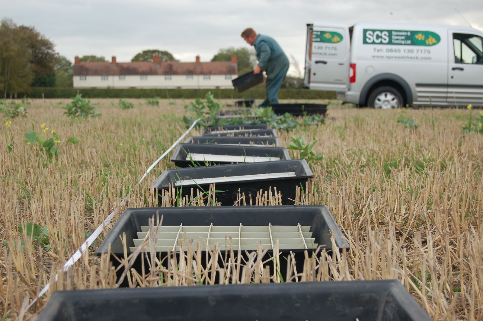 Farmer Jake Testing Our Fertiliser Spreader