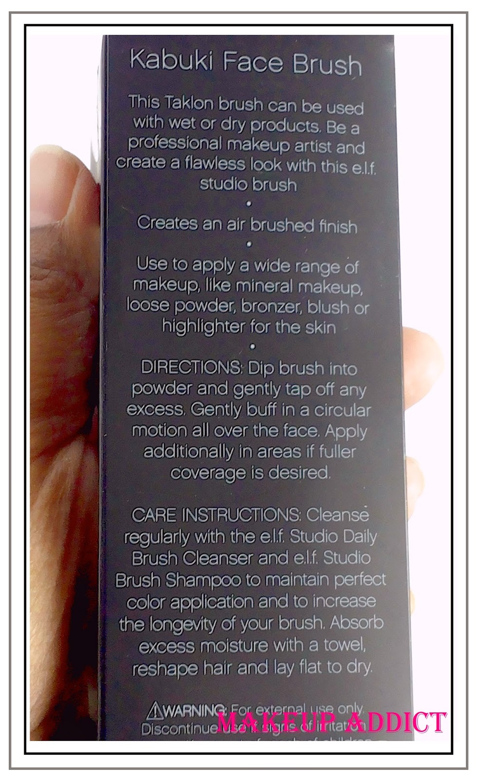 Makeup addict e.l.f. Studio Kabuki Face Brush