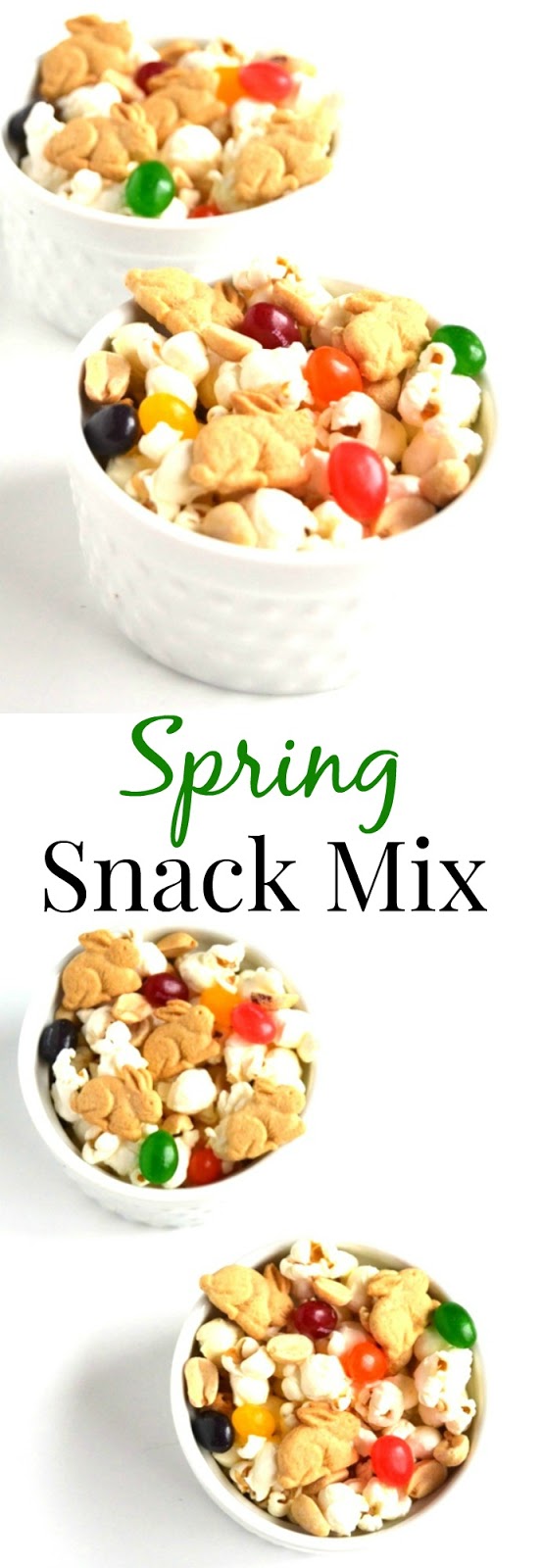 Spring Snack Mix takes 5 minutes to make and can be made with whatever ingredients you have on hand for a fun treat! www.nutritionistreviews.com