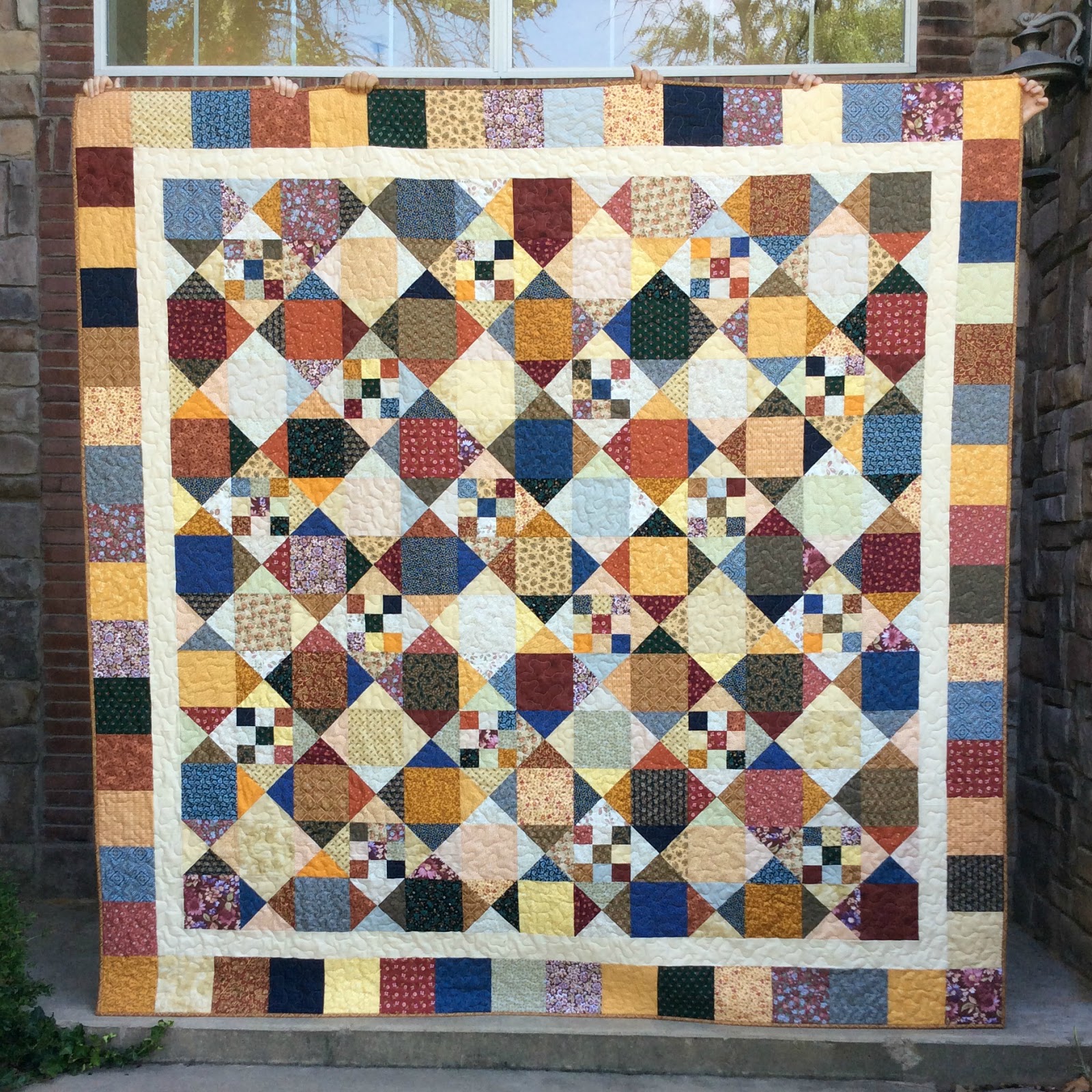 The Fleming's Nine Scrappy Patchwork Quilt Sew Along