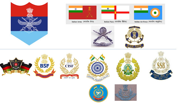 Indian paramilitary forces, defence forces of India, Assam Rifles, Border Security Force, BSF, Central Industrial Security Force, CISF, Central Reserve Police Force, CRPF, Indo-Tibetan Border Police, ITBP, National Security Guard, NSG, Sashastra Seema Bal, SSB, Indian Coast Guard http://bodhibooster.com, http://hindi.bodhibooster.com, http://civils.PTeducation.com