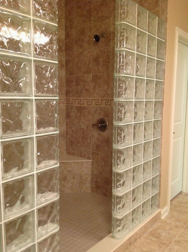Glass blocks for shower – 44 great pictures!