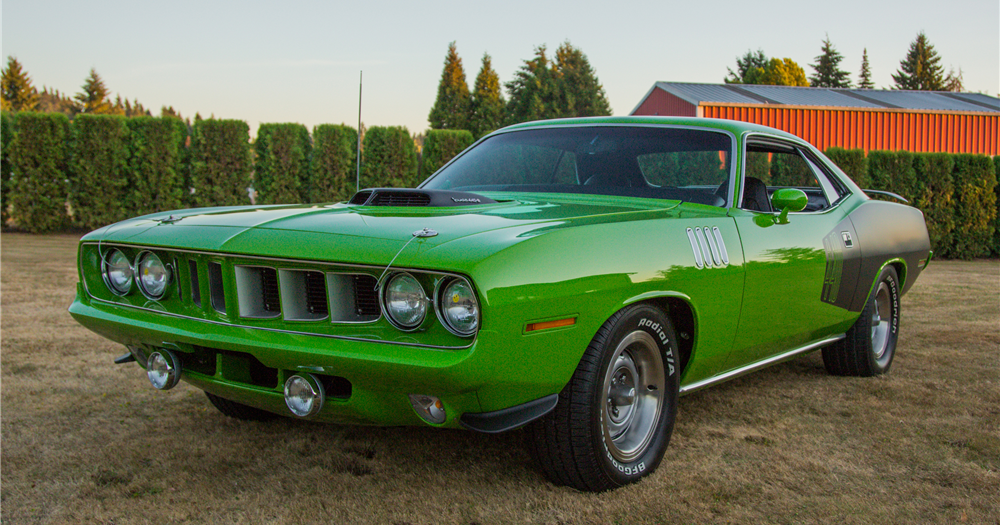 Plymouth Hemi CUDA Green