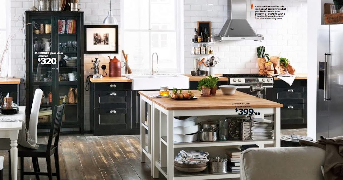 Small Kitchen Island On Wheels Ikea Catalog / Open kitchen with small