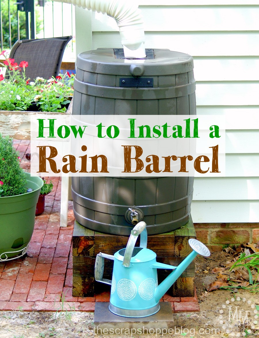 how to install a rain barrel tutorial