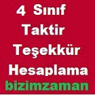  4. Sınıf Öğrencileri Online Taktir Teşekkür Hesaplama