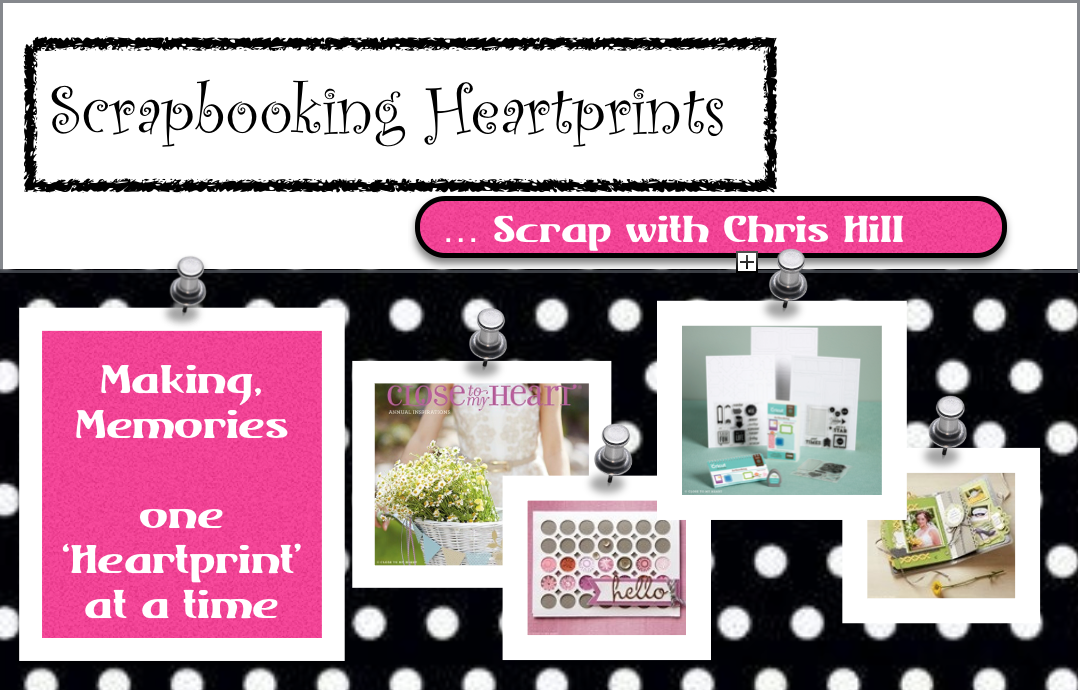 Scrapbooking Heartprints....scrap with Chris Hill