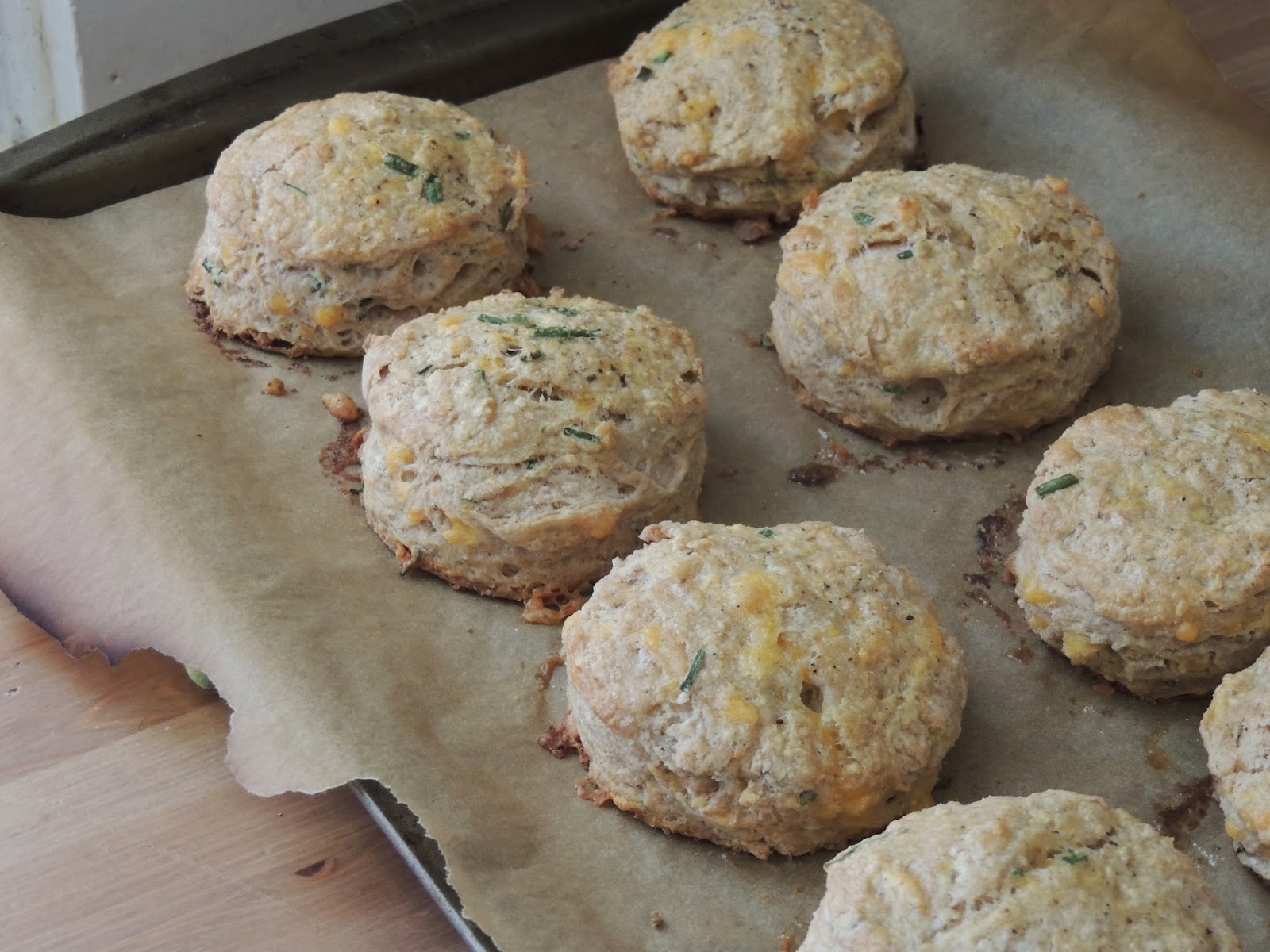 Gas Stove Girl Whole Wheat Cheddar Chive Biscuits