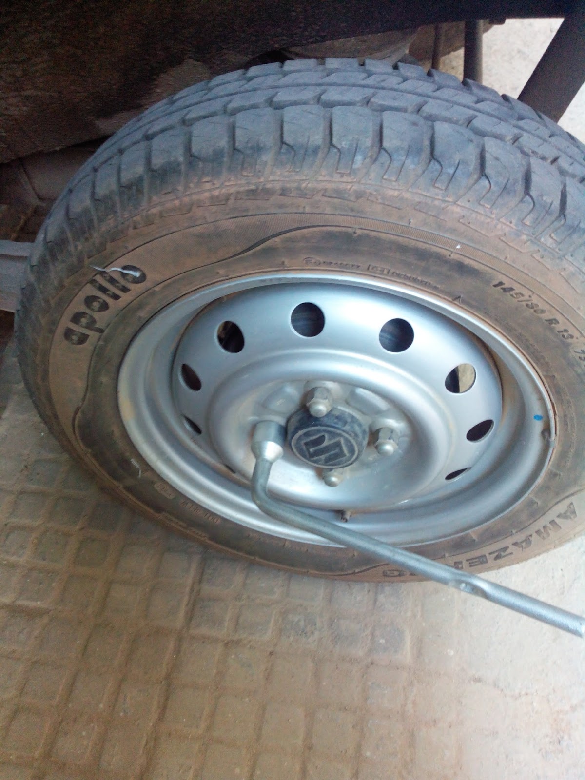 Shivashankar blog How to replace Car wheels for Maruti Wagon R with a