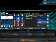 Hello friends lovers theme, a good day to publish this new theme. (blue bird theme imobile )