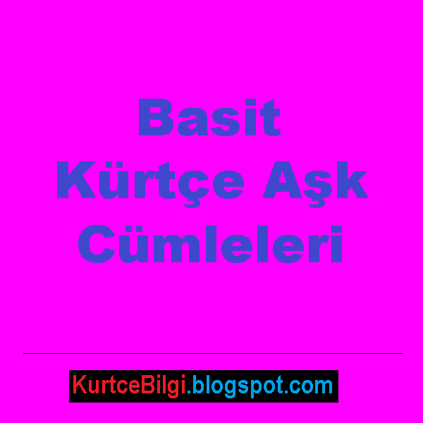Kurtce Bilgi Blog Basit Kurtce Ask Cumleleri Sevgilinizi Mutlu Edin
