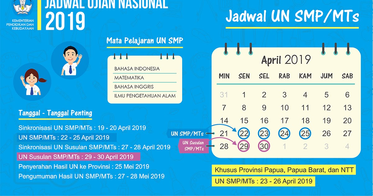 Jadwal Un Smp Mts Sma Smk Ma Un Susulan Paket C B 2019 Cpns 2021 Daya Tampung Snmptn Sbmptn Umptkin