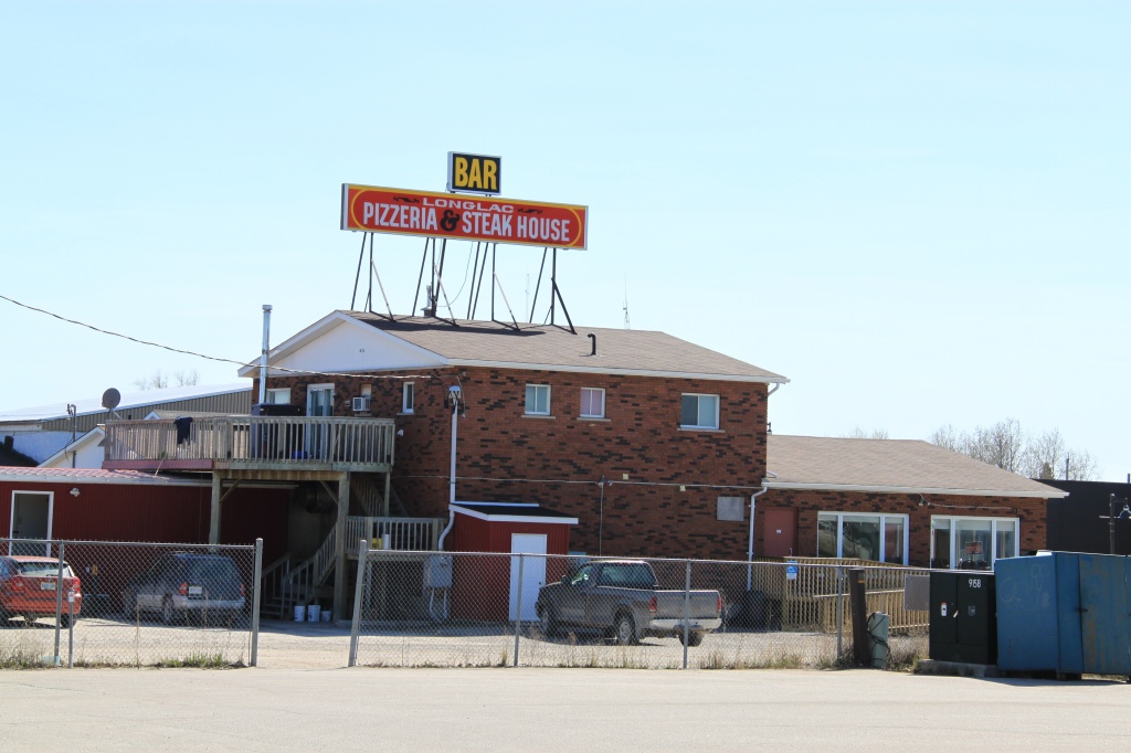 The Travel Bites Longlac Pizzeria & Steakhouse, Longlac Small Town, Big Pizzas.
