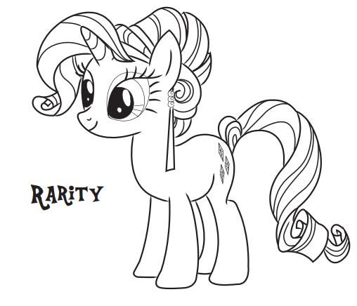 rarity pony coloring page free printable coloring pages for kids