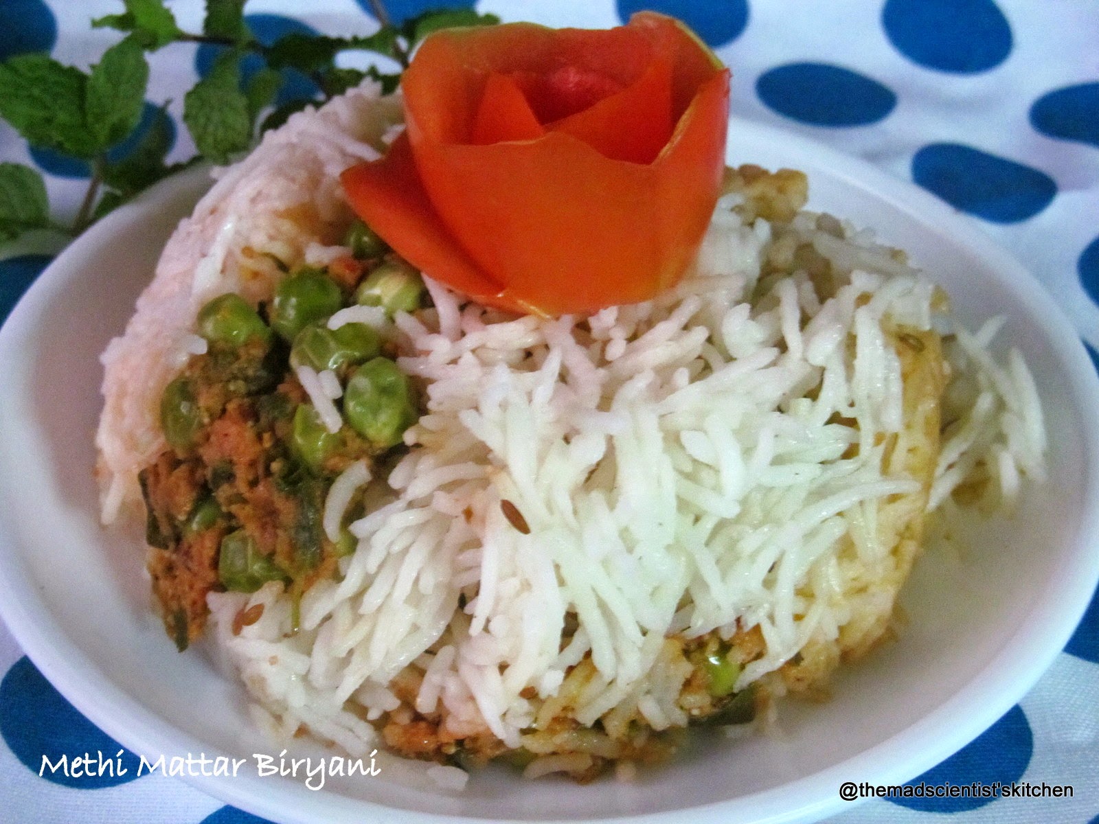 Methi Matar Biryani Methi Matar Biryani simple but delicious Biryani