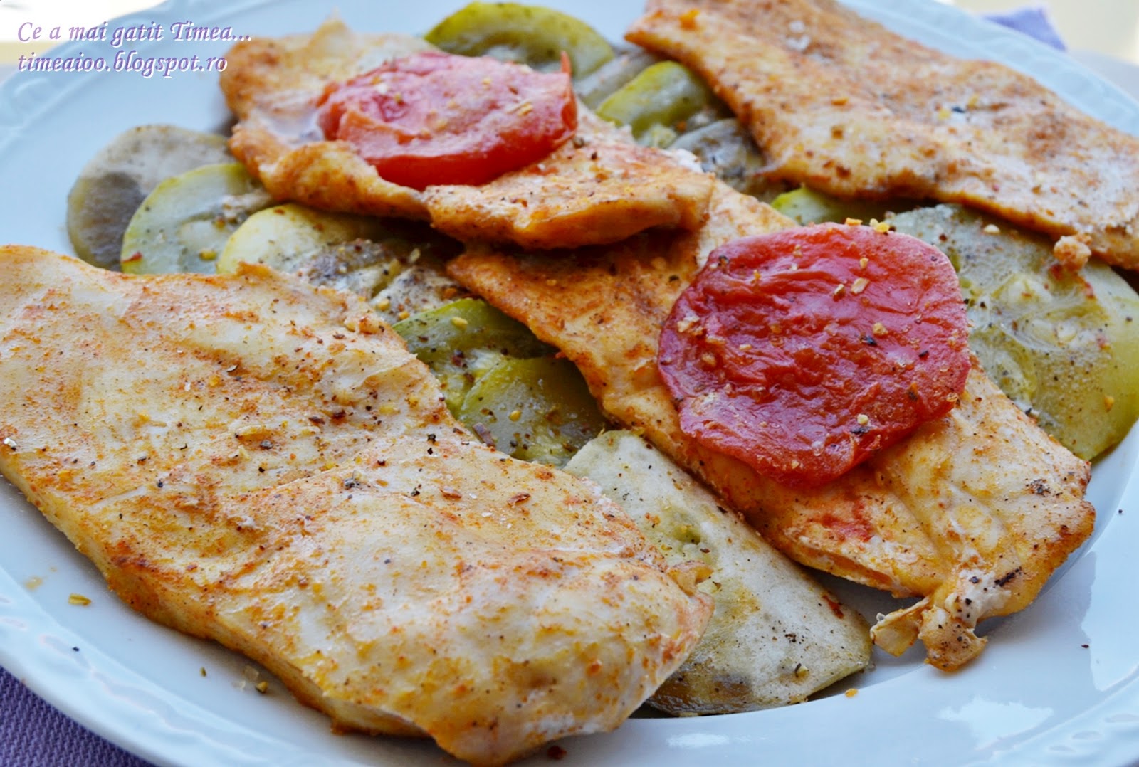 Legume cu piept de pui la cuptor
