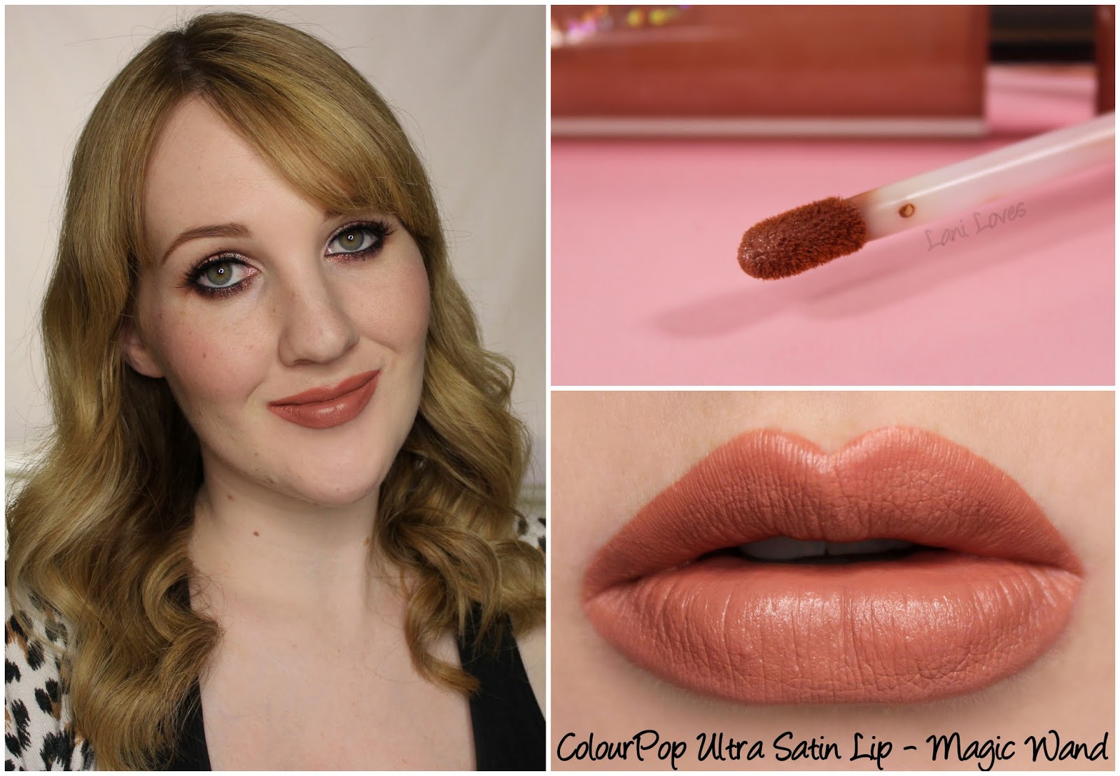 SWATCH MASTERPOST ColourPop Ultra Satin Lips Lani Loves