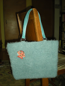 Blue Felted Bag