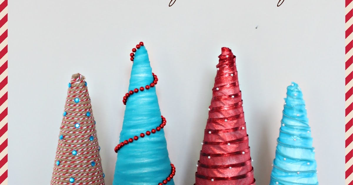 The Mandatory Mooch: DIY Foam Cone Christmas Trees