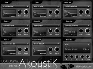 DSK DrumZ AkoustiK - VST Tambor Acústico 