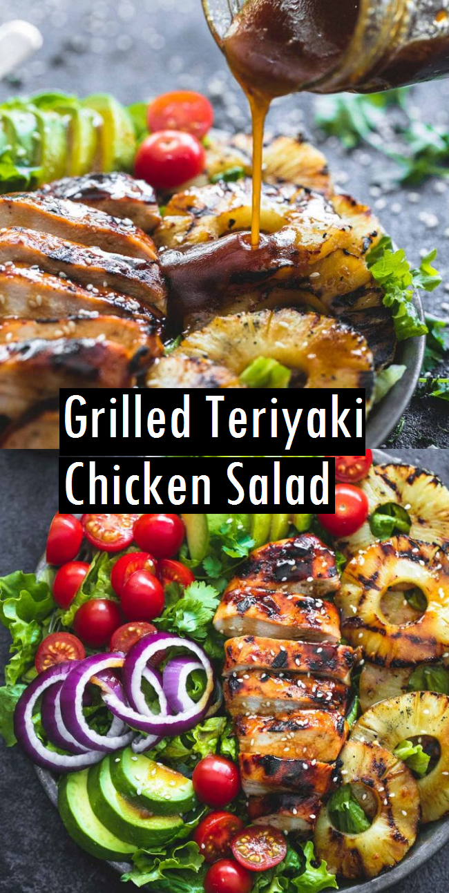 Grilled Teriyaki Chicken Salad - Dessert & Cake Recipes